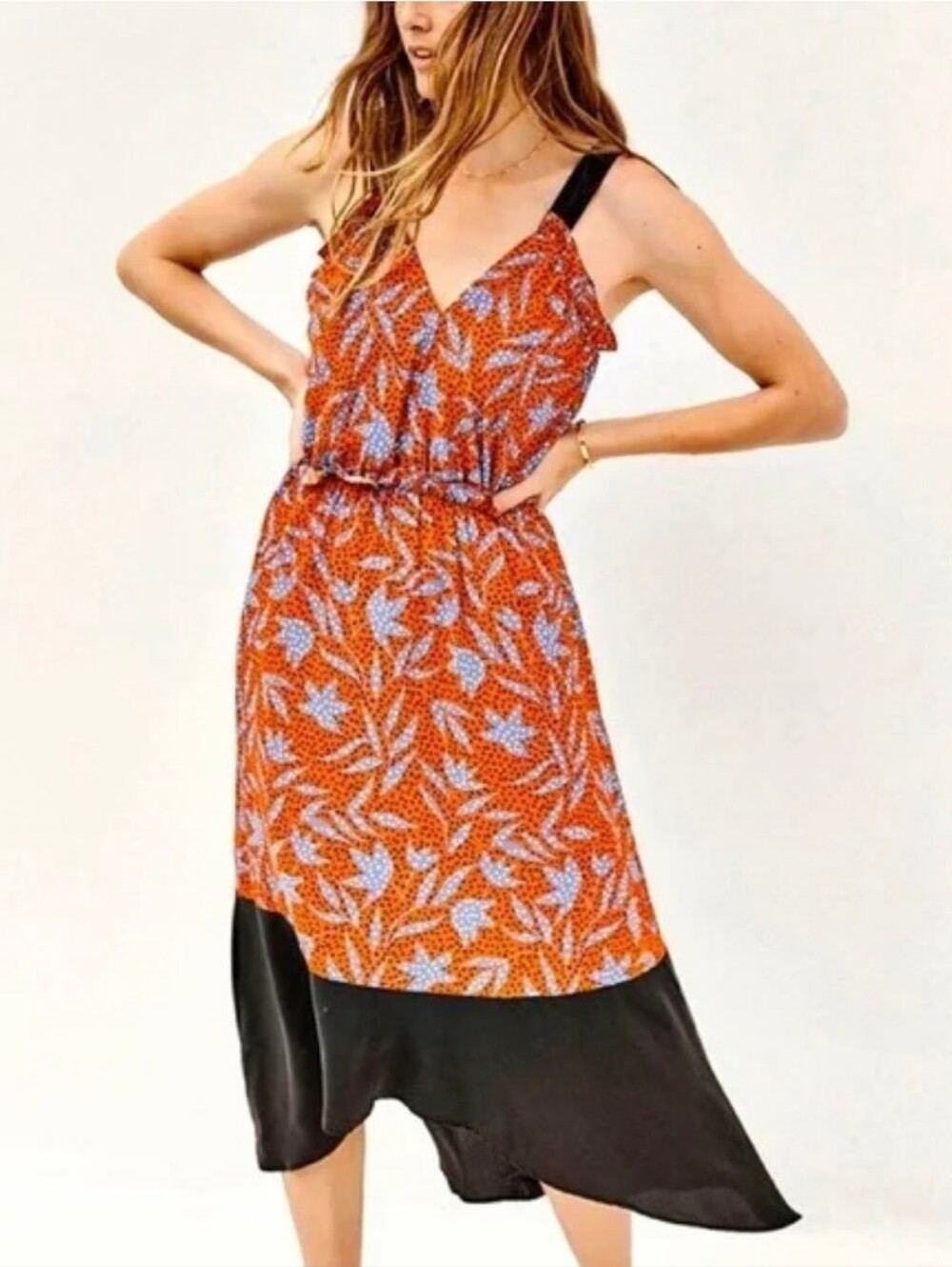 Amour Vert Silk Kristie Floral Dress Size S